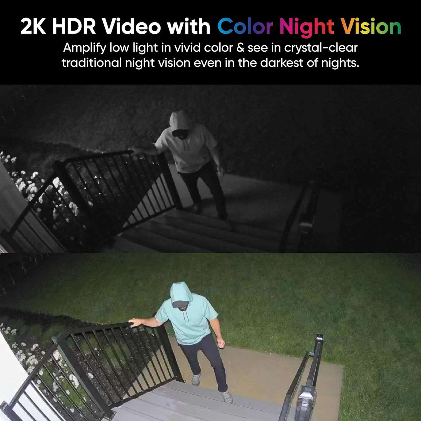 WYZE Cam Pro: Wireless 2K, Color Night Vision, Rechargeable Battery