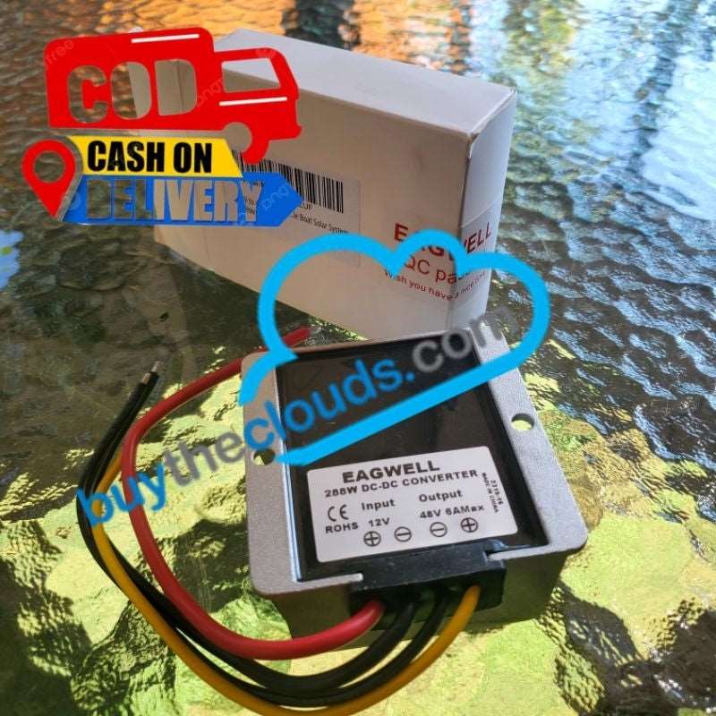 EAGWELL Starlink Converter 12v to 48v - 6A 288W - DC Converter Power Supply - Accepts COD