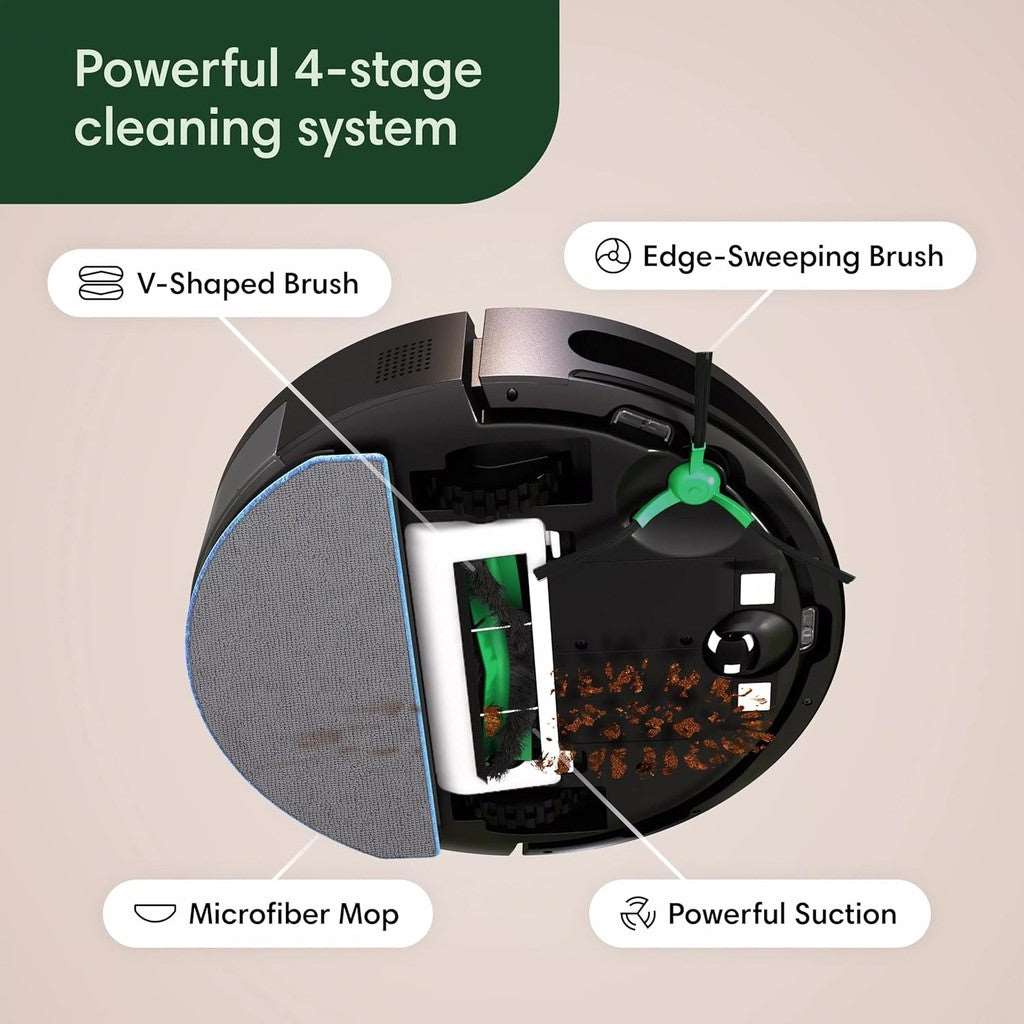 iRobot Roomba Combo Vacuum & Mop-Easy to use, Power-Lifting Suction, Smart Navigation, Alexa