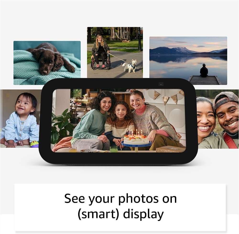 Amazon Echo Show 5 | Smart display with 2x the bass and clearer sound | Charcoal