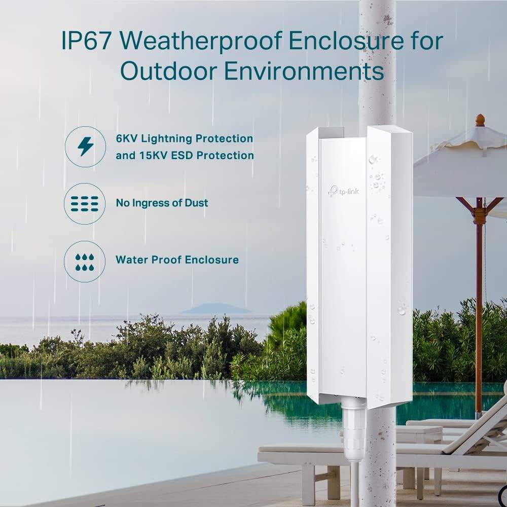 TP-Link EAP650 Outdoor: Omada WiFi 6 AX3000 Gigabit Access Point