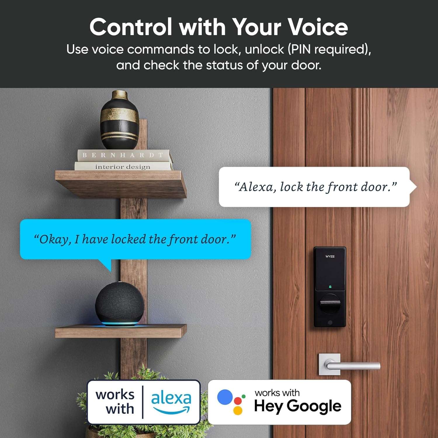 Wyze Palm Lock Smart Door Lock with Palm Vein Recognition