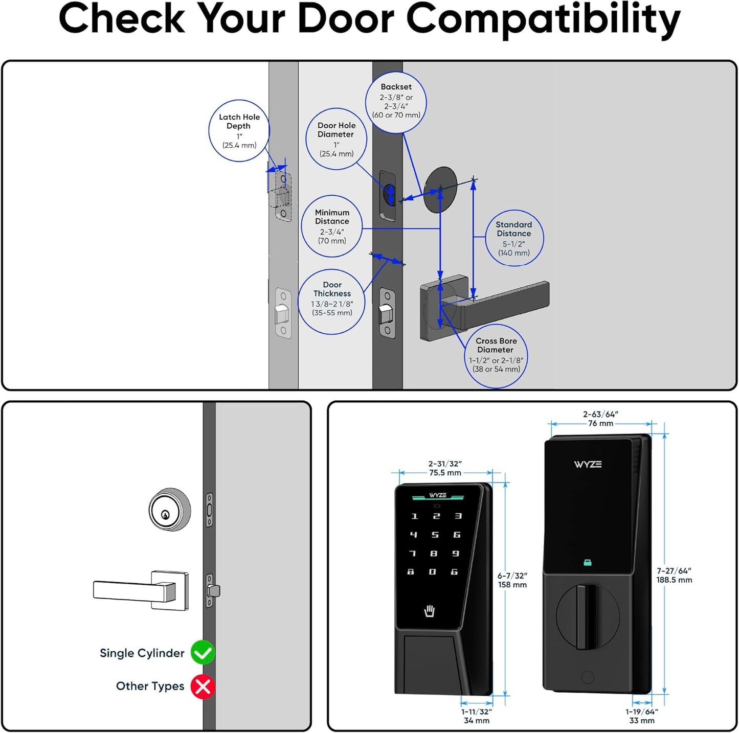 Wyze Palm Lock: Smart Door Lock w/ Palm Vein Recognition