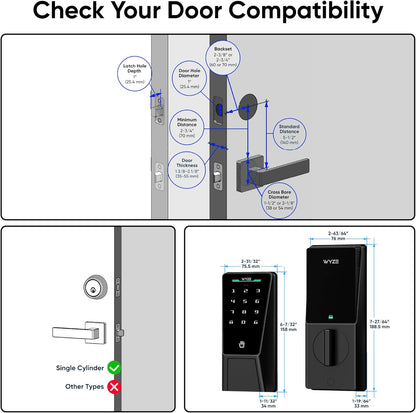 Wyze Palm Lock: Smart Door Lock w/ Palm Vein Recognition