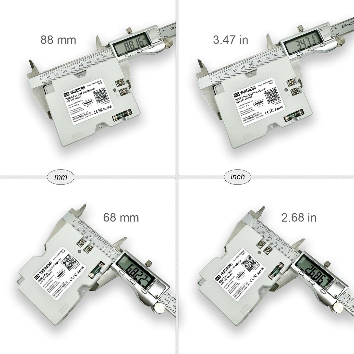 (NEW) STARLINK-Yaosheng-Conversion Kit-2-in-1 PoE Injector+SPX Adapter for Residential Starlink