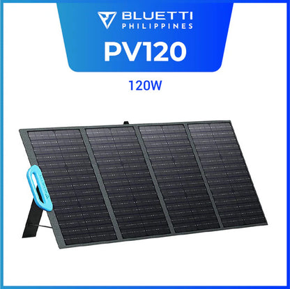 Harness the sun with the BLUETTI PV120 portable solar panel. Get 120W of reliable power for your BLUETTI power stations or other devices. Foldable, durable, and ready for any adventure.