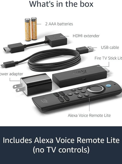 Get fast, full HD streaming with the Fire TV Stick Lite (2nd Gen) from HomeConnect. Includes an Alexa Voice Remote, but does not control your TV power or volume.