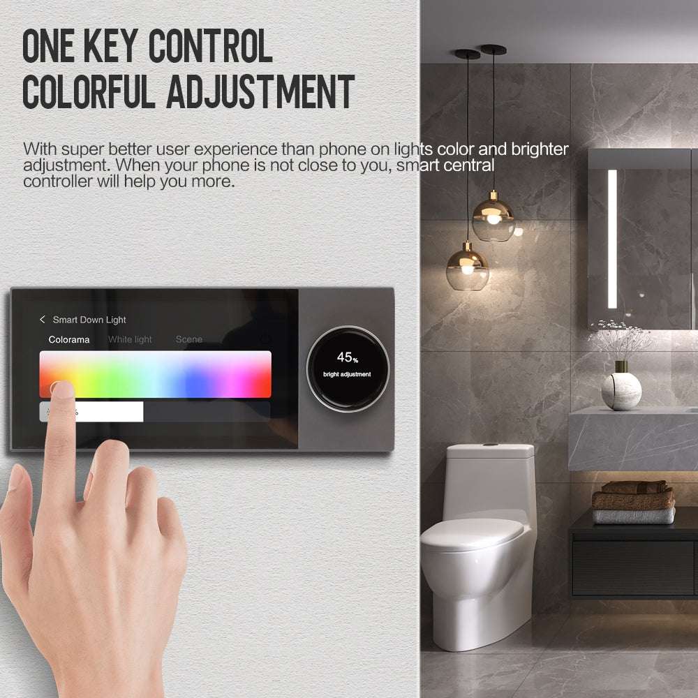 HomeConnect Smart Control Panel PH: Centralize your smart home with our 6/8/10-inch LCD Touch Screen. Built-in Zigbee Hub, Voice Assistant, and Tuya WiFi for automation and scene control.