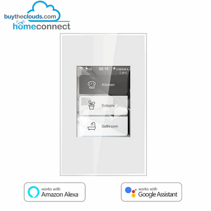 HomeConnect Smart Switch PH: Control your lights and curtains with one 4-in-1 WiFi Touch Panel. Seamlessly integrates with Alexa and Google Home voice control for smarter living in the Philippines. 