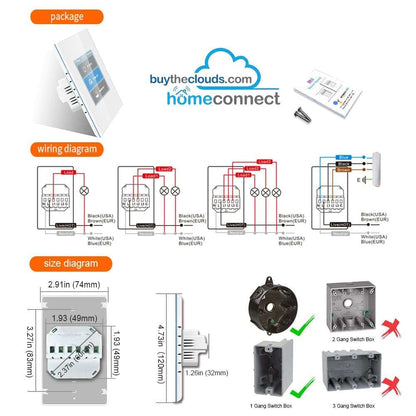 HomeConnect Smart Switch PH: Control your lights and curtains with one 4-in-1 WiFi Touch Panel. Seamlessly integrates with Alexa and Google Home voice control for smarter living in the Philippines. 