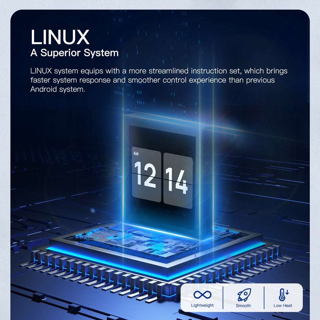 HomeConnect Smart Control Center: The 4-inch Tuya WiFi Touch Screen panel with Alexa Built-in. Manage all ZigBee and smart devices, scenes, and voice control your home. The ultimate smart wall hub. 

