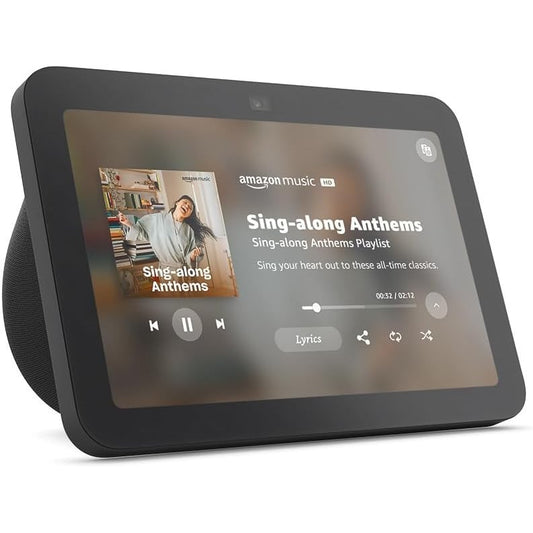 Get the Echo Show 8 (3rd Gen) from HomeConnect. This Smart Home Hub features a vibrant display and acts as your Voice Assistant for video calls, music, and control.