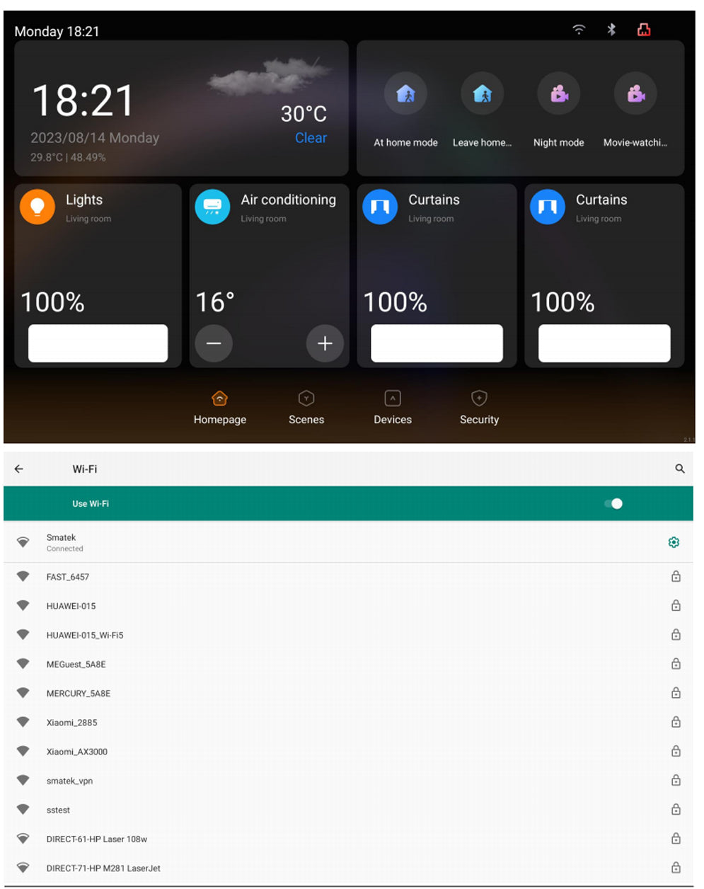 HomeConnect Smart Control Panel PH: Centralize your smart home with our 6/8/10-inch LCD Touch Screen. Built-in Zigbee Hub, Voice Assistant, and Tuya WiFi for automation and scene control.