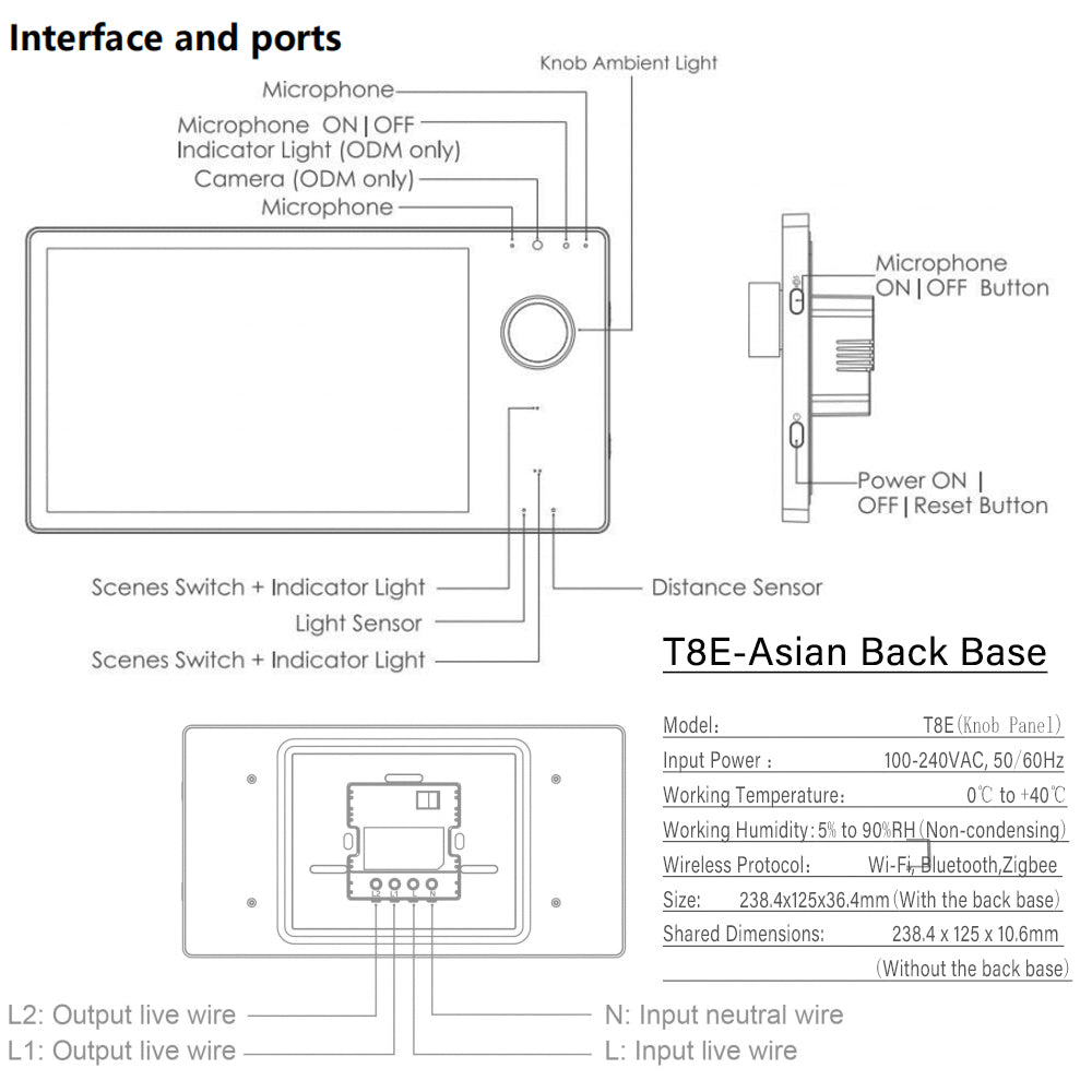 HomeConnect Smart Control Panel PH: Centralize your smart home with our 6/8/10-inch LCD Touch Screen. Built-in Zigbee Hub, Voice Assistant, and Tuya WiFi for automation and scene control.