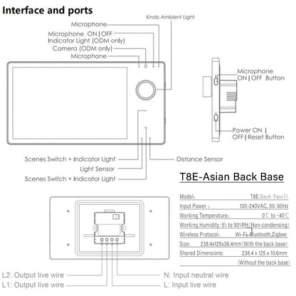 HomeConnect Smart Control Panel PH: Centralize your smart home with our 6/8/10-inch LCD Touch Screen. Built-in Zigbee Hub, Voice Assistant, and Tuya WiFi for automation and scene control.