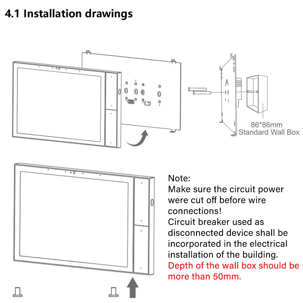 HomeConnect Smart Control Panel PH: Centralize your smart home with our 6/8/10-inch LCD Touch Screen. Built-in Zigbee Hub, Voice Assistant, and Tuya WiFi for automation and scene control.
