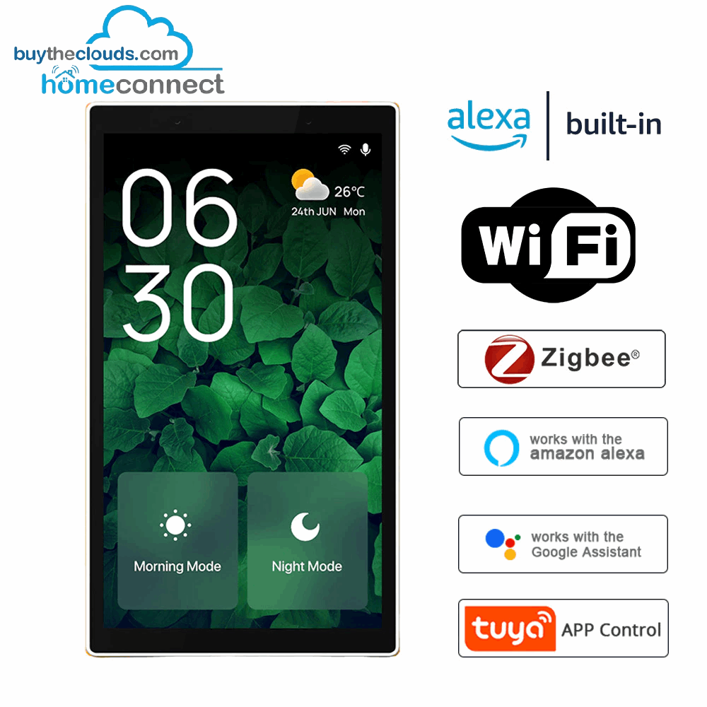 HomeConnect Smart Panel PH | 5in Touch Screen Control with Alexa Voice & Tuya Zigbee Hub