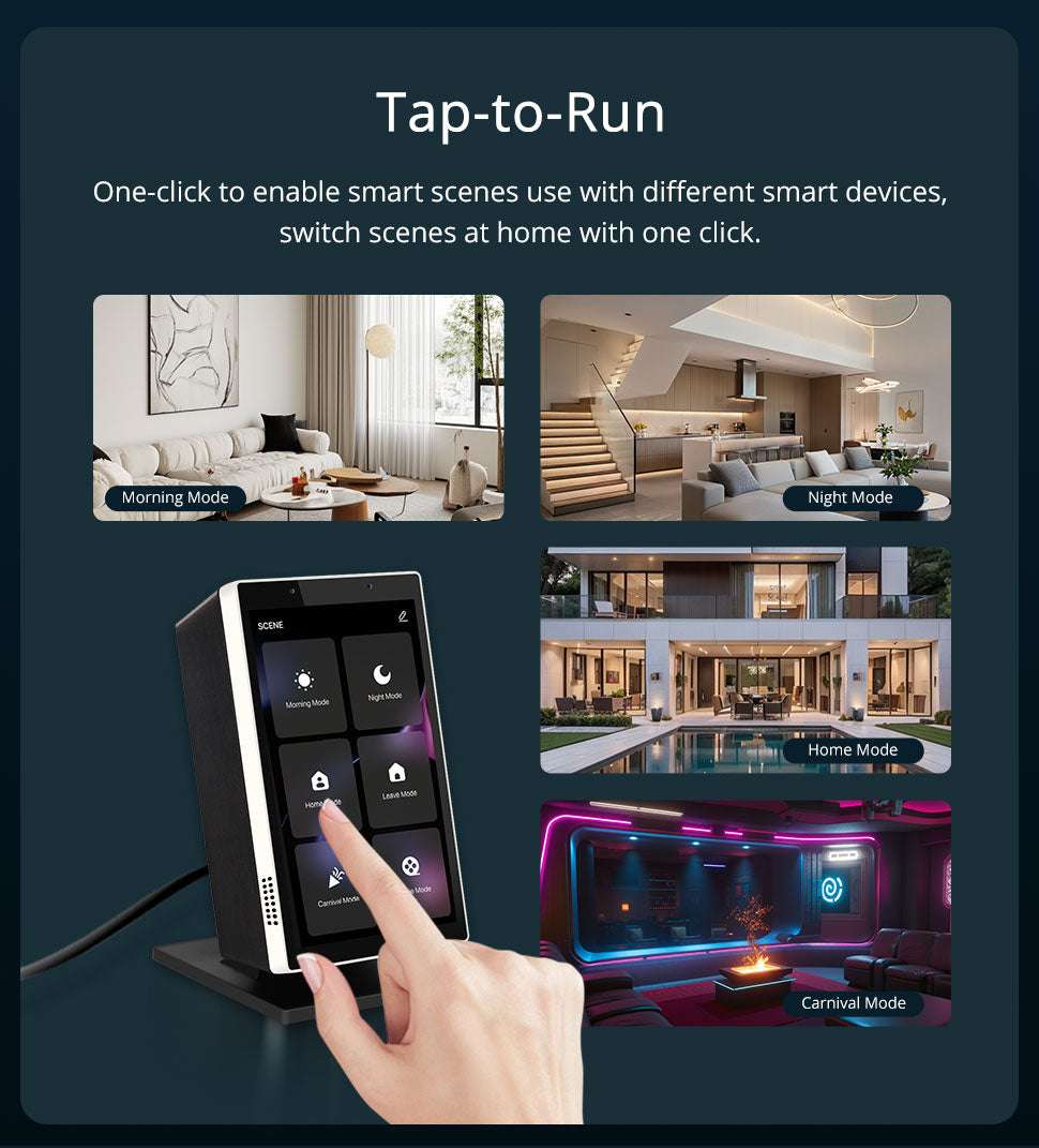 HomeConnect Smart Panel PH | 5in Touch Screen Control with Alexa Voice & Tuya Zigbee Hub