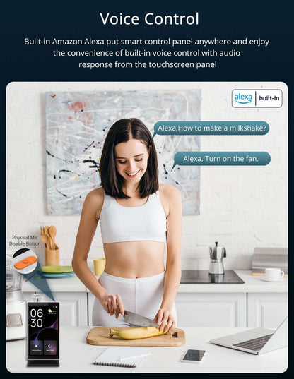 HomeConnect Smart Panel PH | 5in Touch Screen Control with Alexa Voice & Tuya Zigbee Hub