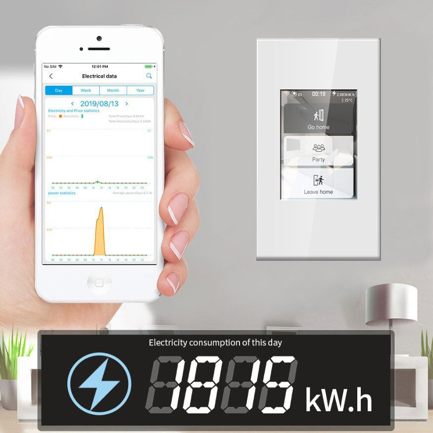 HomeConnect Smart Switch PH: Control your lights and curtains with one 4-in-1 WiFi Touch Panel. Seamlessly integrates with Alexa and Google Home voice control for smarter living in the Philippines.