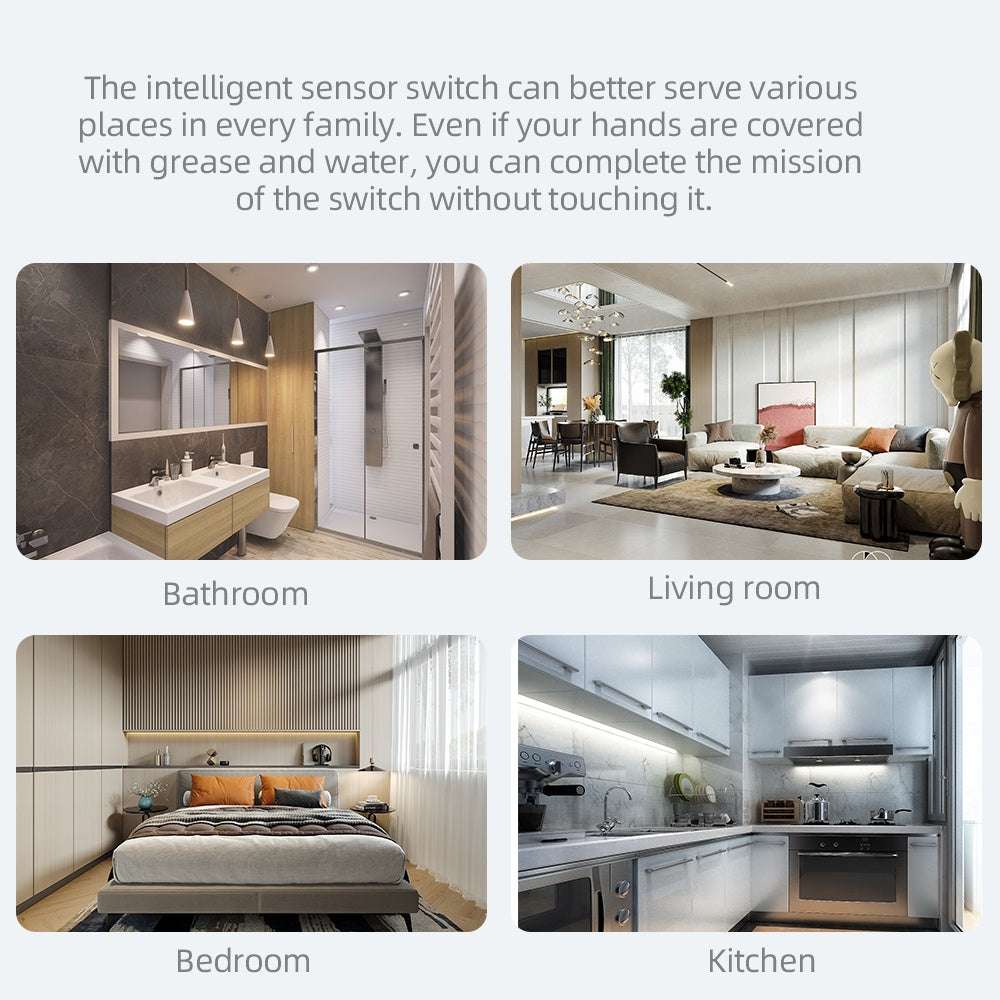 HomeConnect PH: The innovative Non-Contact Hand Wave Light Switch with Touchless IR Sensor and Alexa Voice Control. Modern, hygienic smart lighting for the Philippines.