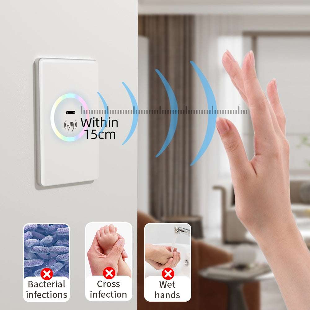 HomeConnect PH: The innovative Non-Contact Hand Wave Light Switch with Touchless IR Sensor and Alexa Voice Control. Modern, hygienic smart lighting for the Philippines.