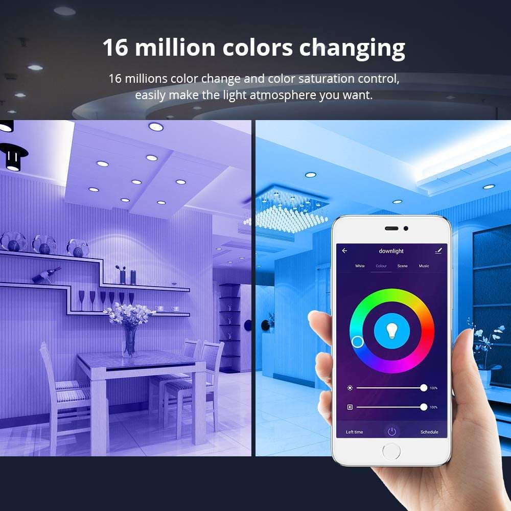 Smart Downlight LED RGBCW & Voice Control | HomeConnect