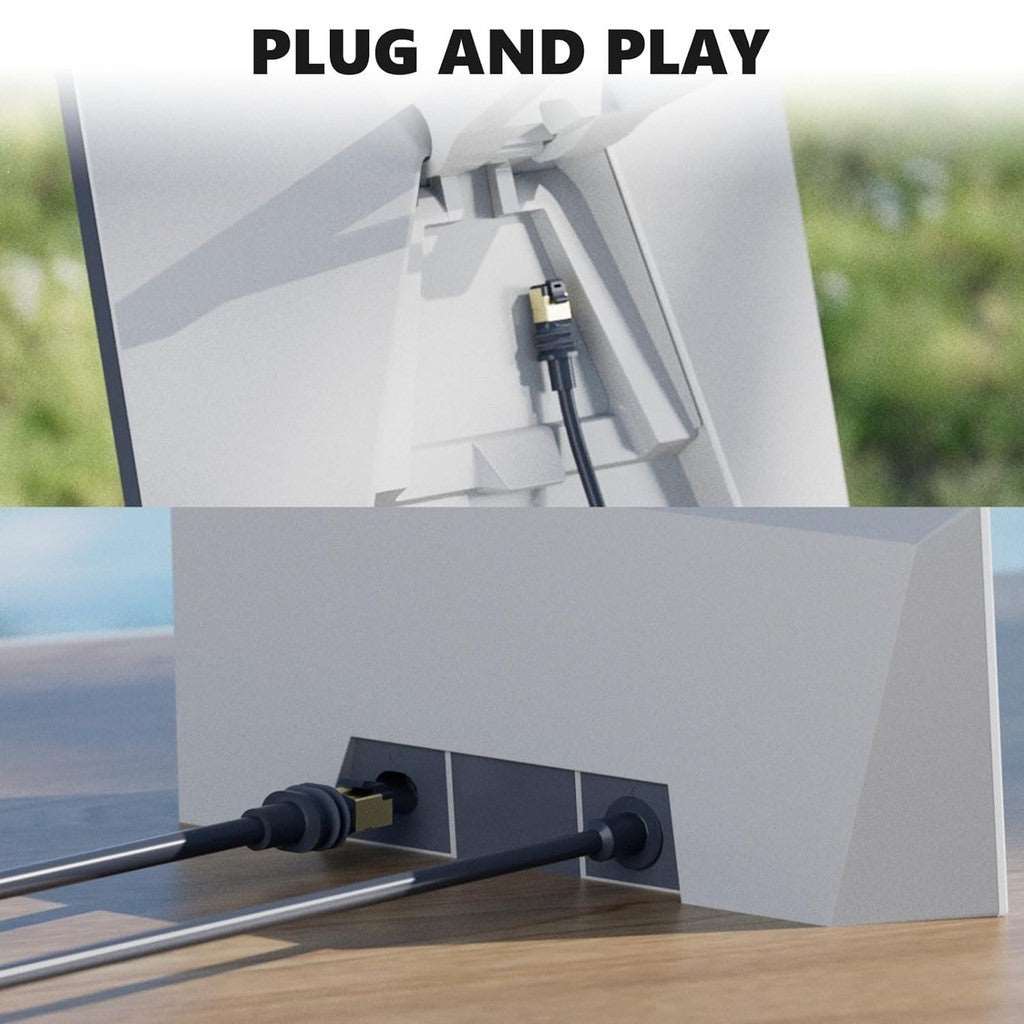 Official replacement cable for Starlink Gen 3 (V3) Standard Dish. This 25M/82FT, waterproof, outdoor-rated cable ensures a reliable connection.