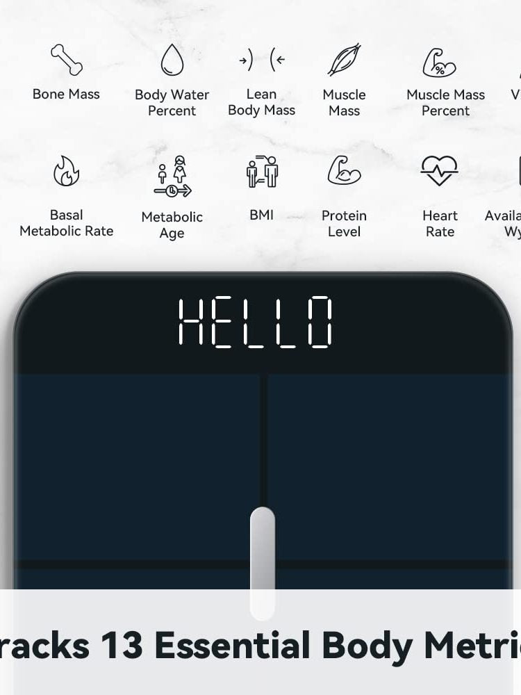 Track your health beyond weight with the WYZE Smart Scale X. This digital bathroom scale measures BMI, Body Fat, Water, Muscle Mass, and more—all in one place.