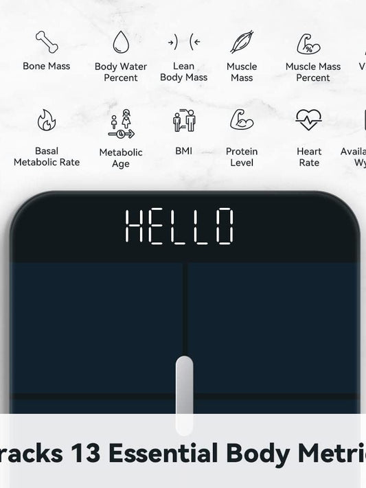 Track your health beyond weight with the WYZE Smart Scale X. This digital bathroom scale measures BMI, Body Fat, Water, Muscle Mass, and more—all in one place.
