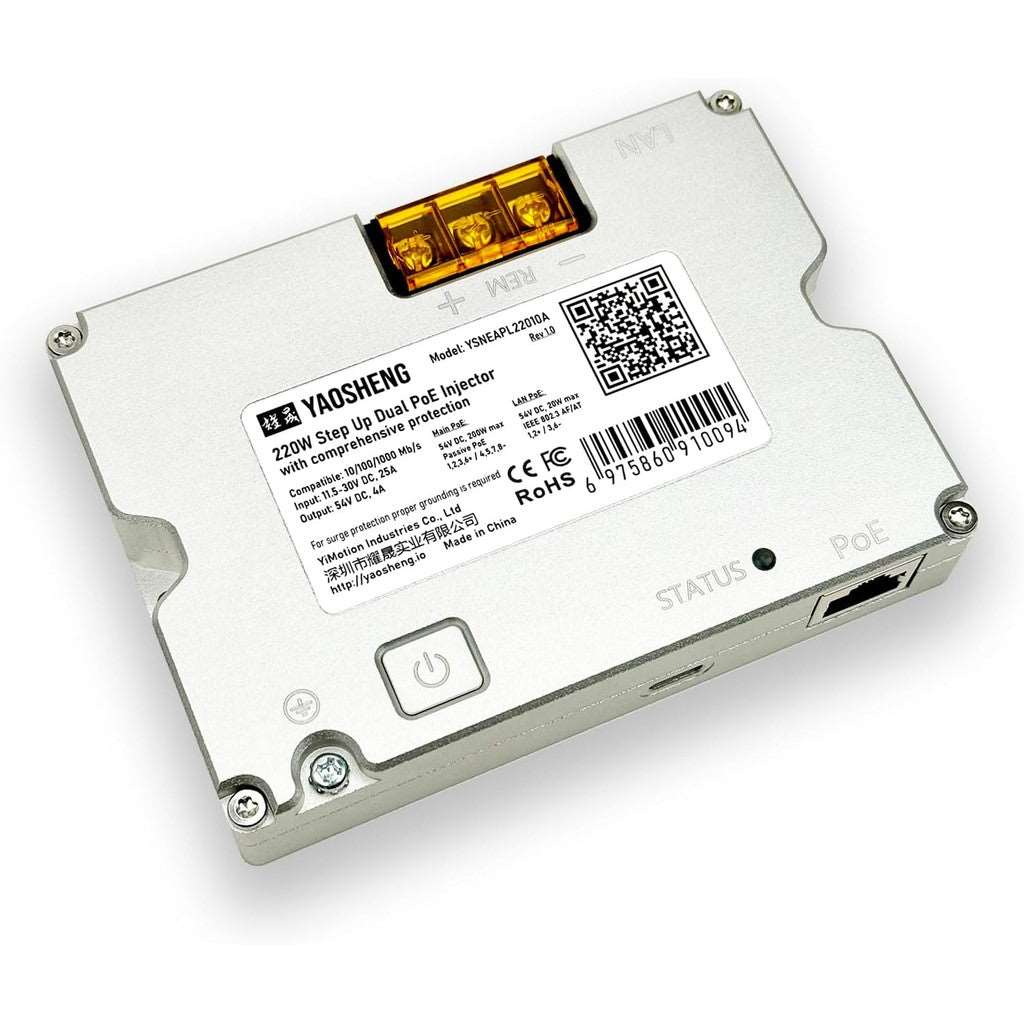 The Starlink Converter Kit (POE Injector + RJ45) is essential for advanced networking. Simplify integration and power your dish with custom infrastructure.