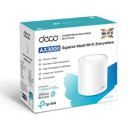 Deco X50 AX3000: Whole Home AI Mesh Wi-Fi 6 Router System