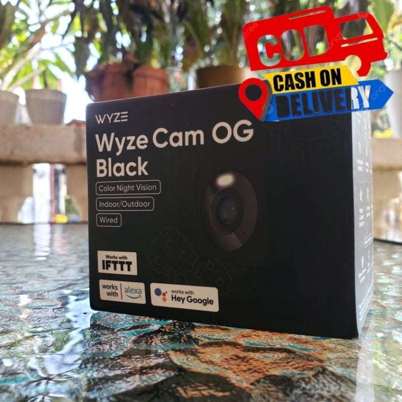 WYZE Cam OG Black Edition - 1080p Wi-Fi Smart Home Security Camera with Built-in Spotlight