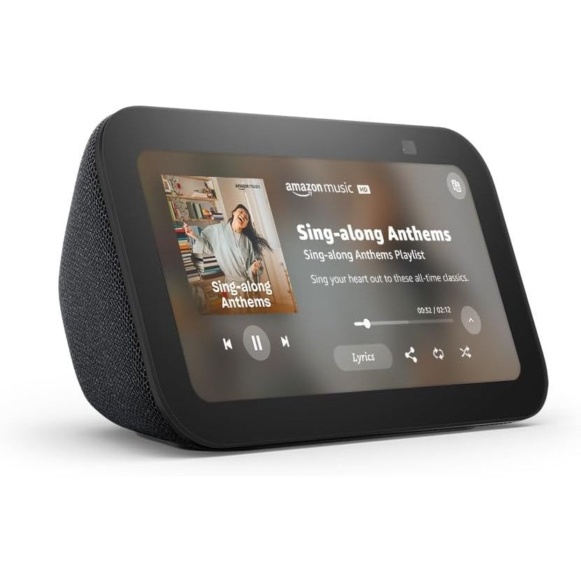 Amazon Echo Show 5 | Smart display with 2x the bass and clearer sound | Charcoal