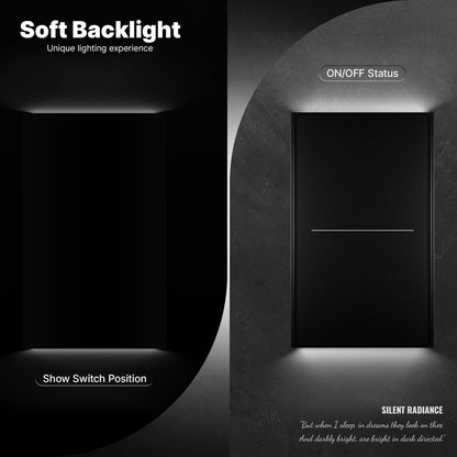 HomeConnect Smart Wall Switch: 4-inch Glass Control Panel