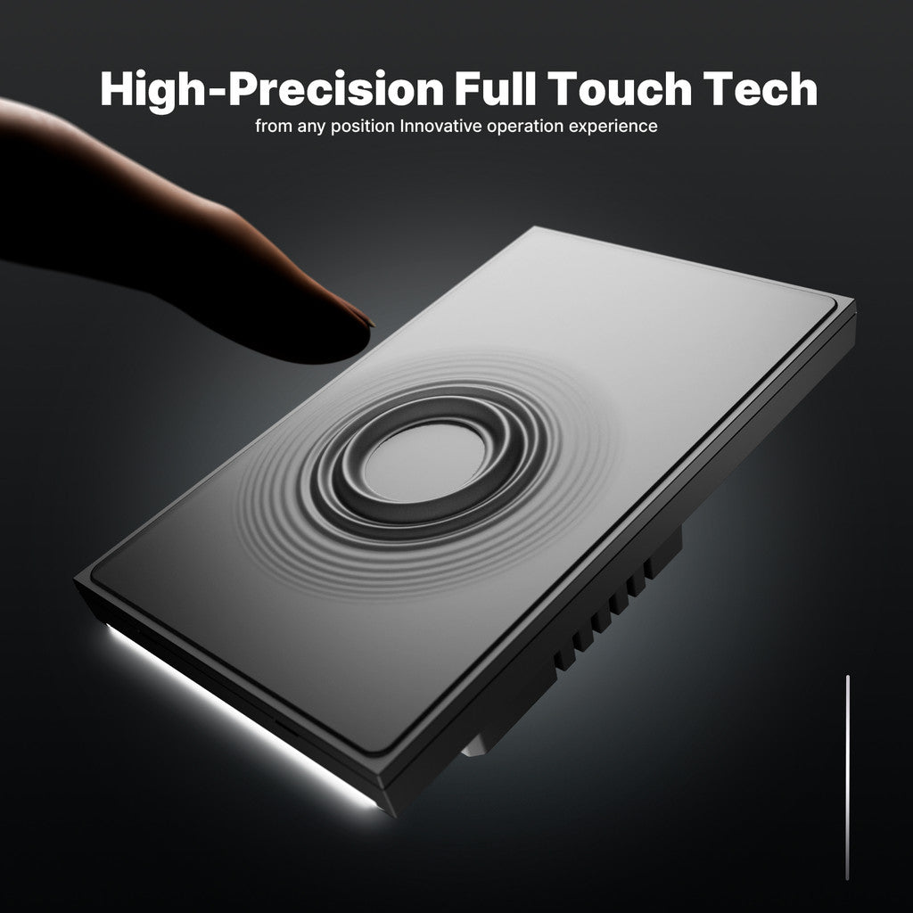 HomeConnect Smart Wall Switch: 4-inch Glass Control Panel