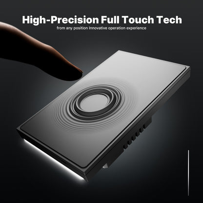 HomeConnect Smart Wall Switch: 4-inch Glass Control Panel