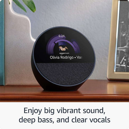 Amazon Echo Spot (2024) Smart Speaker with Alarm Clock