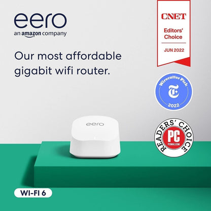 Eero 6+ mesh WiFi 6 system | Fast, reliable and Starlink compatible