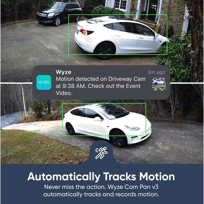 WYZE Cam Pan V3 Black Edition-2 Packs-Home / Business / CCTV / Pet Security Camera with FREE 32GB SD